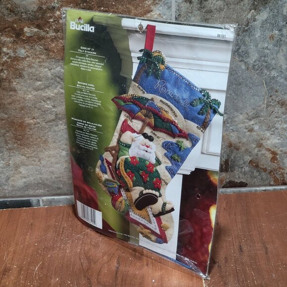 Plaid Bucilla Coolin It Felt Stocking Kit 18" 2008 86105 - Picture 9 of 10